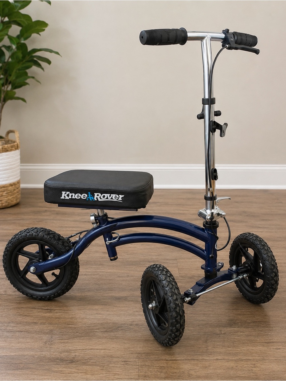 Blue Knee Scooter - Compact Mobility Scooter